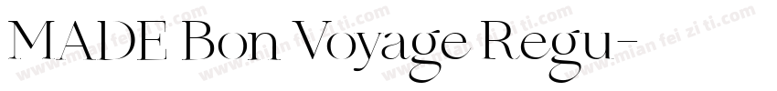 MADE Bon Voyage Regu字体转换